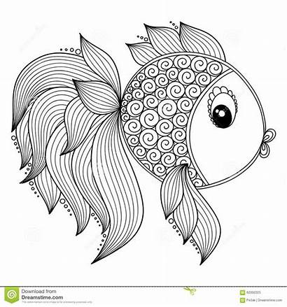 Coloring Pages Fish Realistic Adult Printable Getcolorings