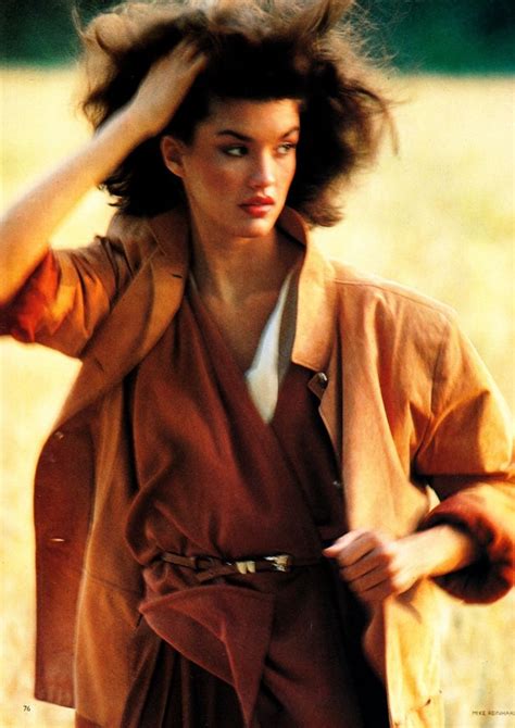 Uk Vogue October 15th 1979 Janice Dickinson By Mike Reinhardt
