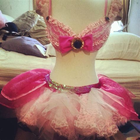 Hot Pink Princess Peach Rave Tutu Sewing Projects