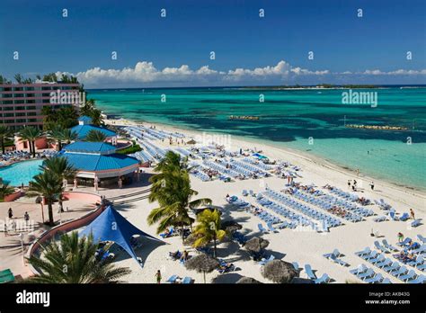 Bahamas New Providence Island Cable Beach Beach View From Radisson