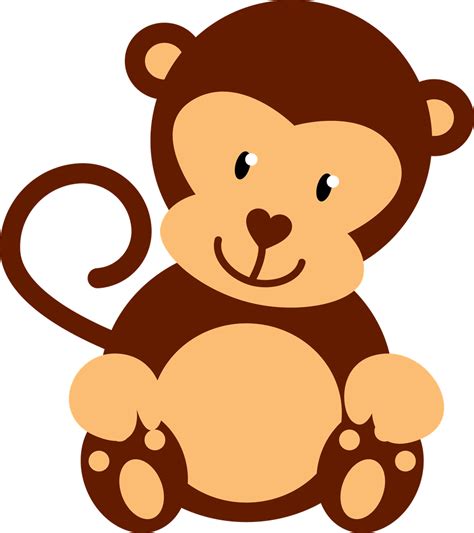 Monkeys‿ ⁀ Monkeys Clip Art Scribble Safari Baby Animals Png