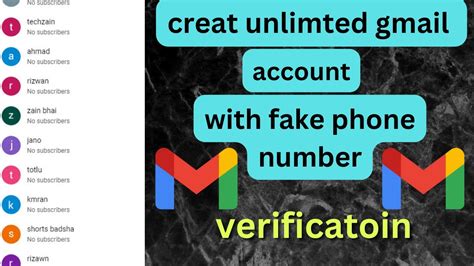 How To Create Unlimited Gmail Account With Fake Number How To Create