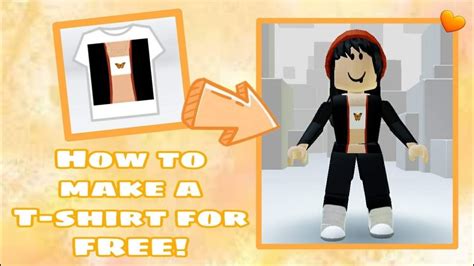 How To Make A T Shirt For Free In Roblox Roblox Youtube