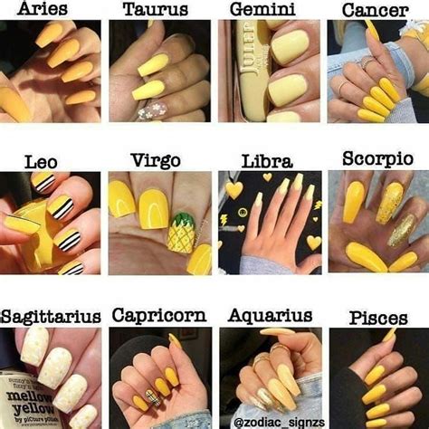 Zodiac Sign Chart For Nails Reverasite