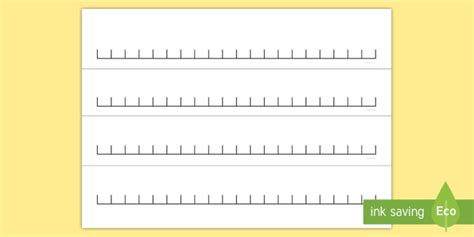 Printable Blank Number Line Templates For Math Students And Teachers