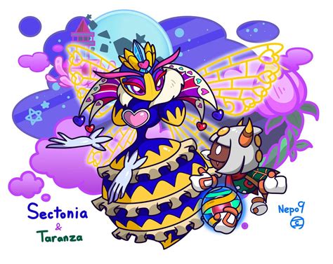 Kirby Seriess Duo Queen Sectonia And Taranza By Nepo9 On Deviantart
