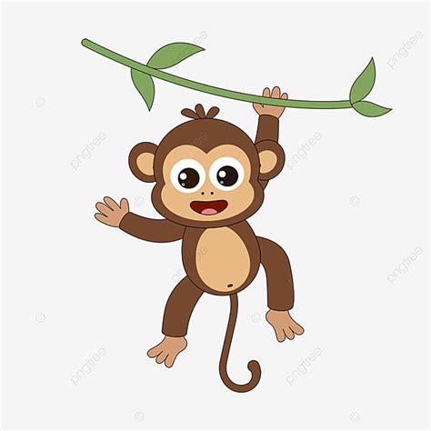 Cute Cartoon Monkey Vector Hd Images Vector Cartoon Cute Playing