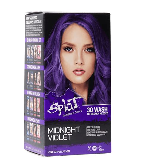 And note that blue is not forgiving on an uneven base, if your hair is too yellow your. Purple Hair Dye For Dark Hair Without Bleaching ...