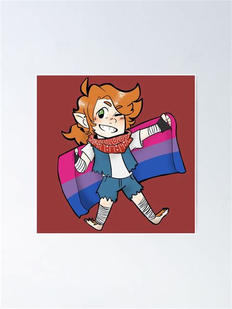 Randy With Bisexual Pride Flag Poster For Sale By Wakayrd Redbubble