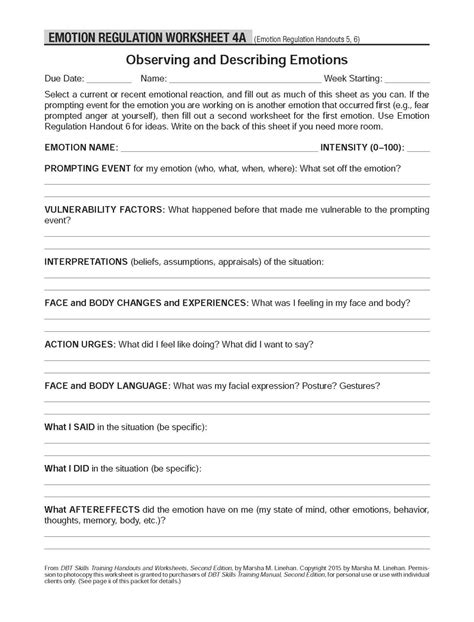 Dbt Problem Solving Worksheet