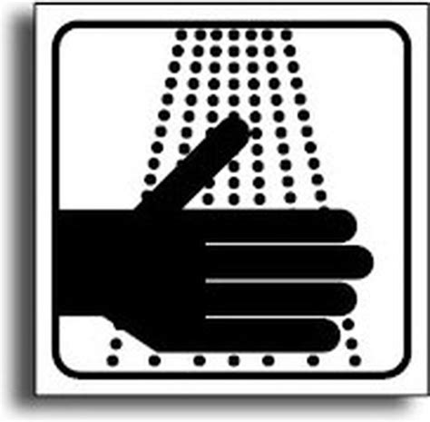 Handen Wassen Verplicht Pictogram Bord Kunststof Zwart 200 X 200 Mm Bol