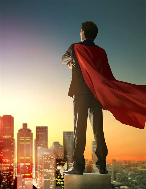 superhero businessman looking at city | Digital Sea Digital Marketing