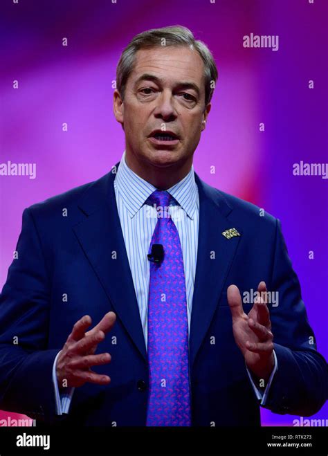 Nigel Farage Member Of The European Parliament Speaks At The