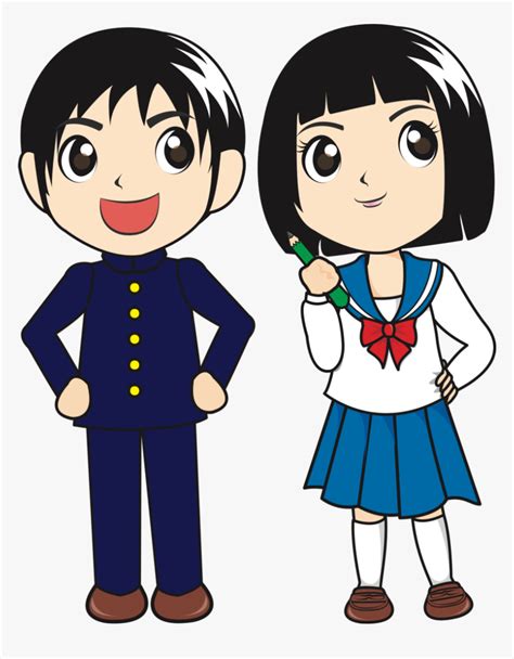 Student Boy And Girl Clipart Hd Png Download Kindpng