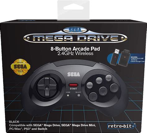 Accessory Bundles And Add Ons Retro Bit Sega Mega Drive 8 Button 24ghz