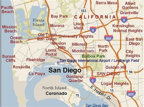 Middletown San Diego Nbhd California Area Map And More