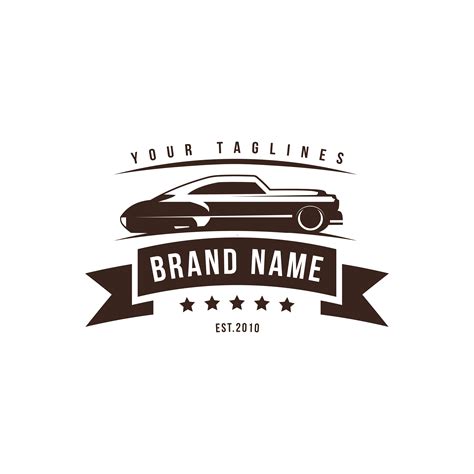 A Template Of Classic Or Vintage Or Retro Car Logo Design Vinta 588354