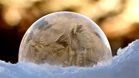 Bubbles Freezing In Slow Motion Bubbles Frozen Bubbles Freezing Bubbles