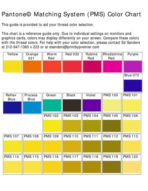 Pms Color Chart Pdf