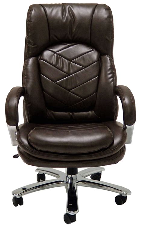 This armchair provides a stylish spare seat in your living room or den. 500 Lbs. Capacity Leather Executive Big & Tall Chair
