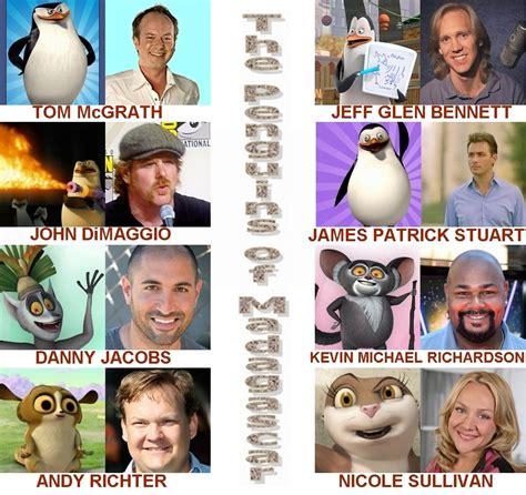 The Characters And The Actors Who Play Them Penguins Of Madagascar
