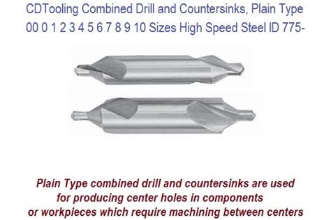 Combined Drill And Countersink Section