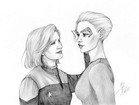 Janeway And Seven By Lostview On Deviantart