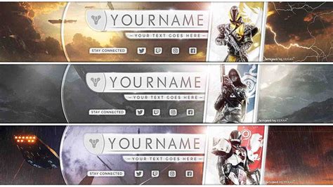 Free Destiny 2 Youtube Banner Customizable How To Edit Youtube