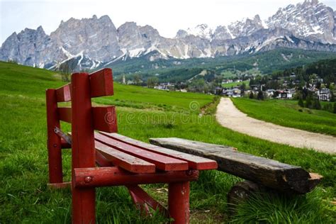 Mountain Bench Stock Photo Image Of Outdoor Grass Landscape 40843936