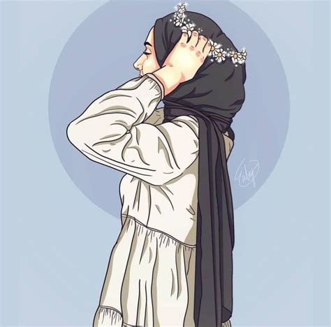 Pin By Tezak Insan On Hijab Girls Cartoon Art Cute Cartoon Girl