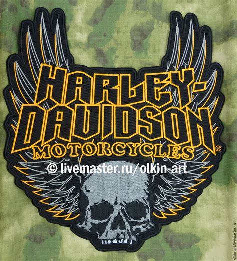 Sellers with highest buyer ratings. Back patch HARLEY-DAVIDSON MOTORCYCLES SKULL WINGS GOTHIC ...