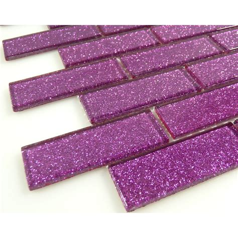 Purple Purple 1 X 3 Glass Glossy Tile Purple Tile Purple Bathrooms Purple Glass Tiles
