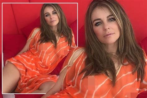 Liz Hurley Bares Nipples In See Through Dress As She Shares Raciest