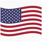 Usa Flag Waving Icon American America Icons