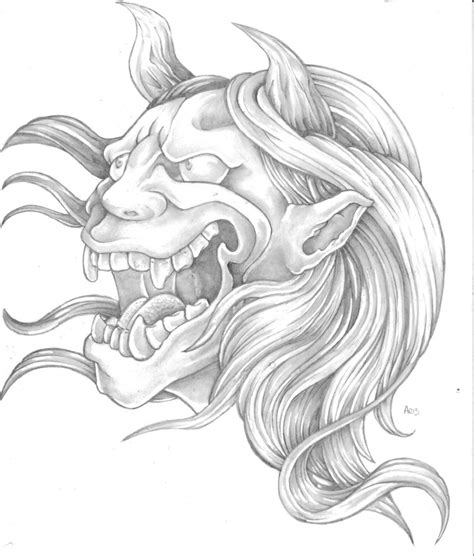 Japanese Demon Sketch At Explore Collection Of