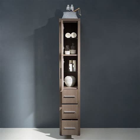 Linen cabinet types and sizes. Affordable Variety / Fresca Torino Gray Oak Tall Bathroom ...