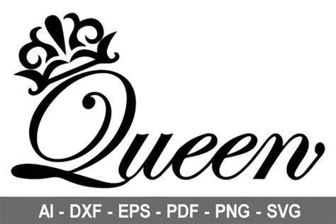 Queen Svg Queen Vector Svg Queen Cut Files Queen Png Queen Etsy España