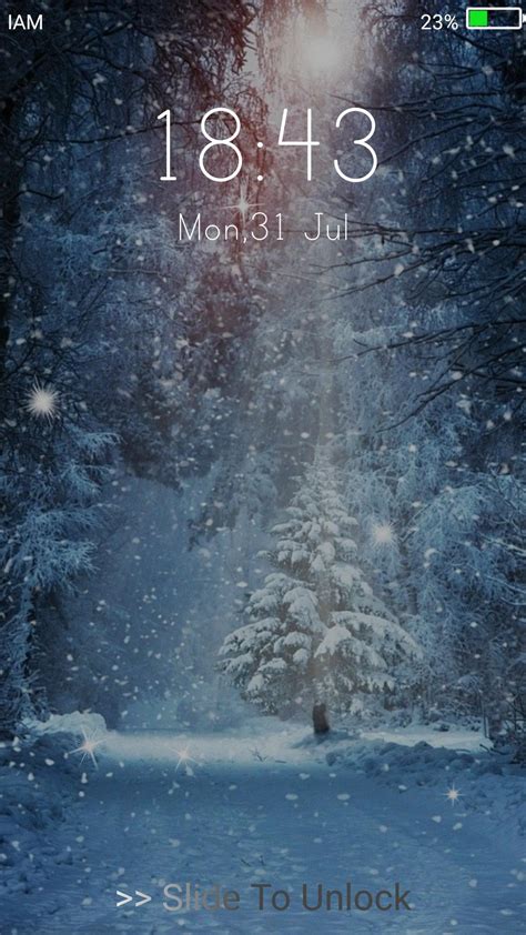 28 Lock Screen Winter Wonderland Iphone Wallpaper Green Wallpaper