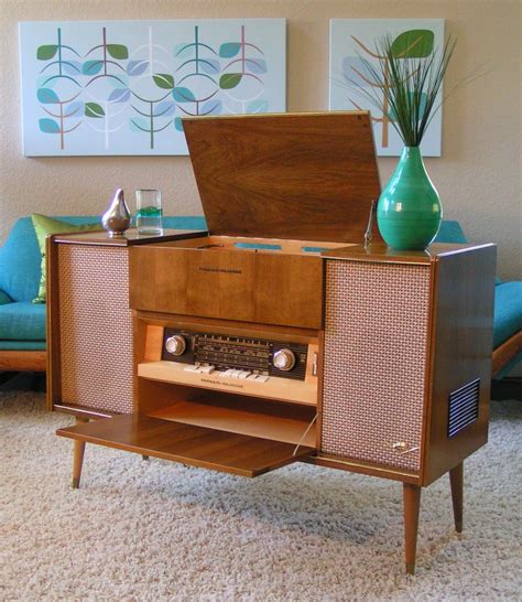 1961 Grundig Majestic Stereo Console So 122us Vintage Stereo Cabinet