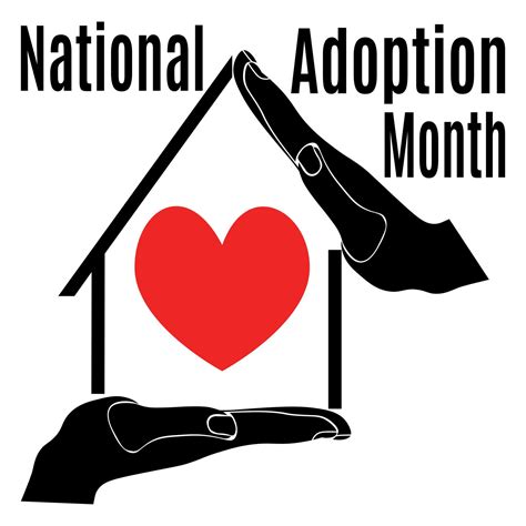 National Adoption Month Idea For A Poster Banner Leaflet Or Postcard