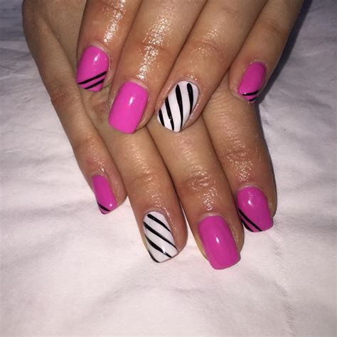 23 Pink And White Nail Art Designs Ideas Design Trends Premium Psd