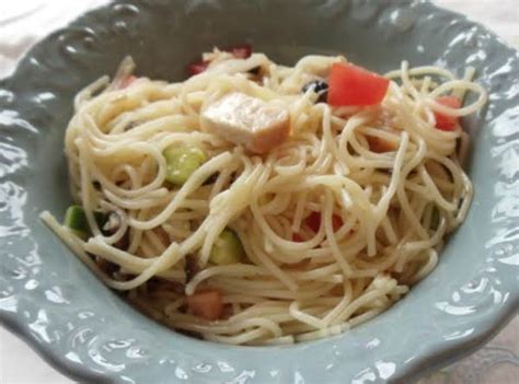 Our classic spaghetti salad is our #1 potluck dish! Summer Spaghetti Salad Recipe | Just A Pinch Recipes