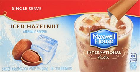 Maxwell House International Coffee Hazelnut Iced Latte Singles Count