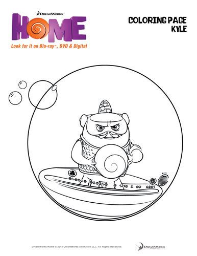 Dreamworks Home Activity Sheets