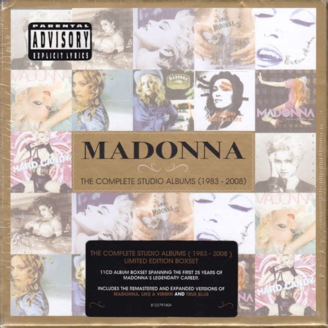 Madonna The Complete Studio Albums 1983 2008 2012 Cd Discogs