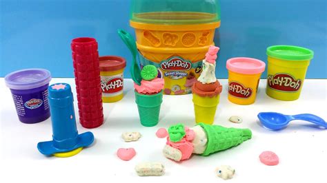 Play Doh Sweet Shoppe Ice Cream Cone Container Youtube