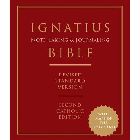 Ignatius Note Taking And Journaling Bible Black Hardback Revised