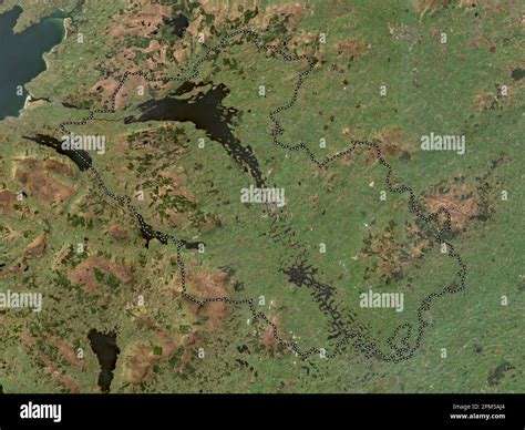 Fermanagh Region Of Northern Ireland High Resolution Satellite Map