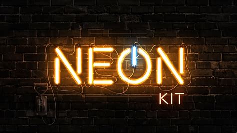 Realistic Neon Sign Kit - After Effects Template - YouTube