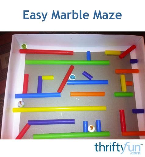 Easy Marble Maze Thriftyfun